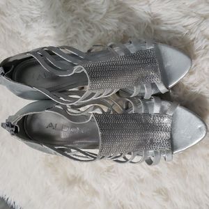 Silver Aldo Heels